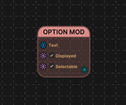 Option Modifier Node